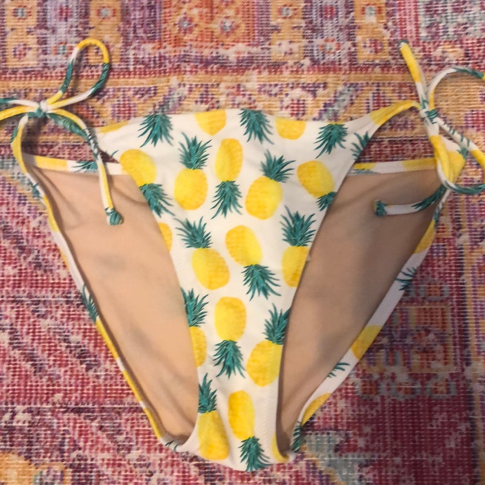 NWT pineapple bathing suit bottom
